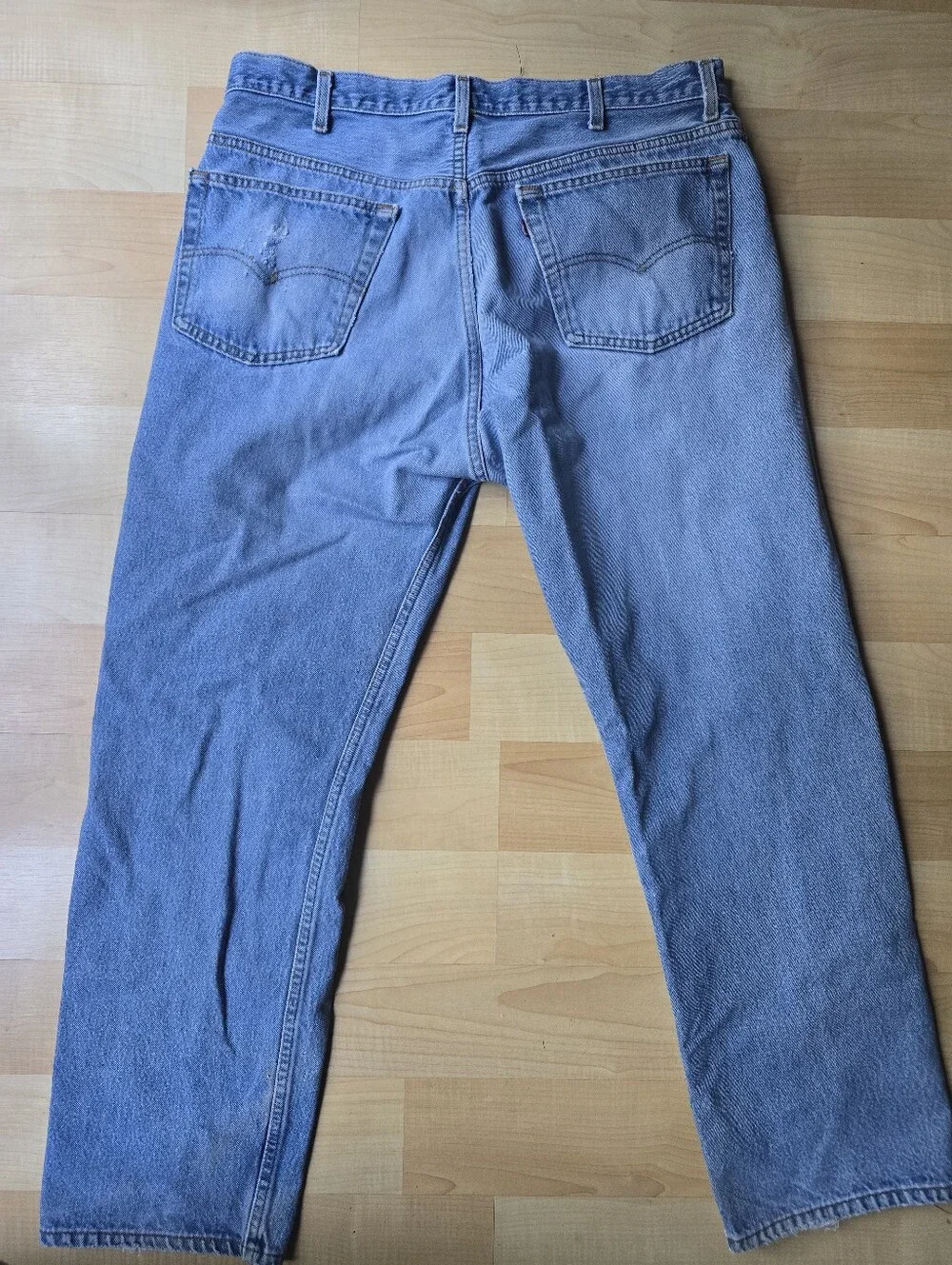 Vintage Levi's Men's Light Blue Straight Leg Jeans - Levi 501 Made In USA  40X32